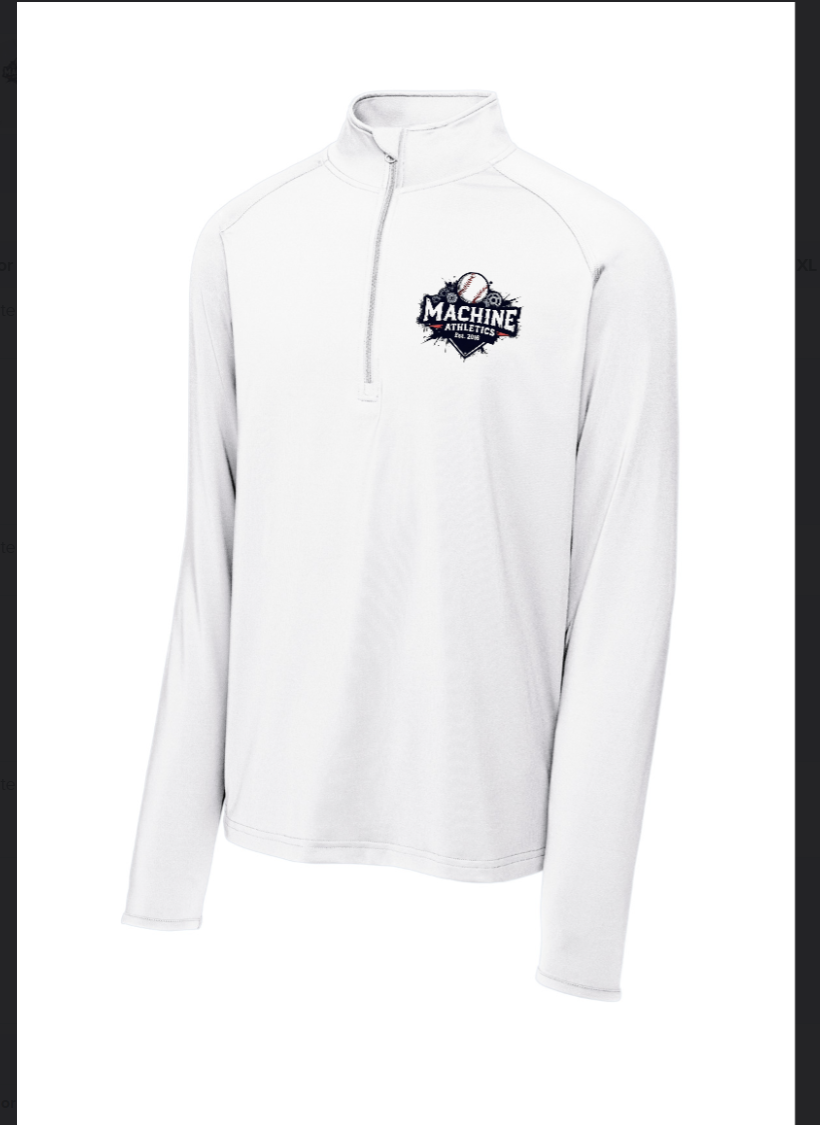MAA Quarter Zip White